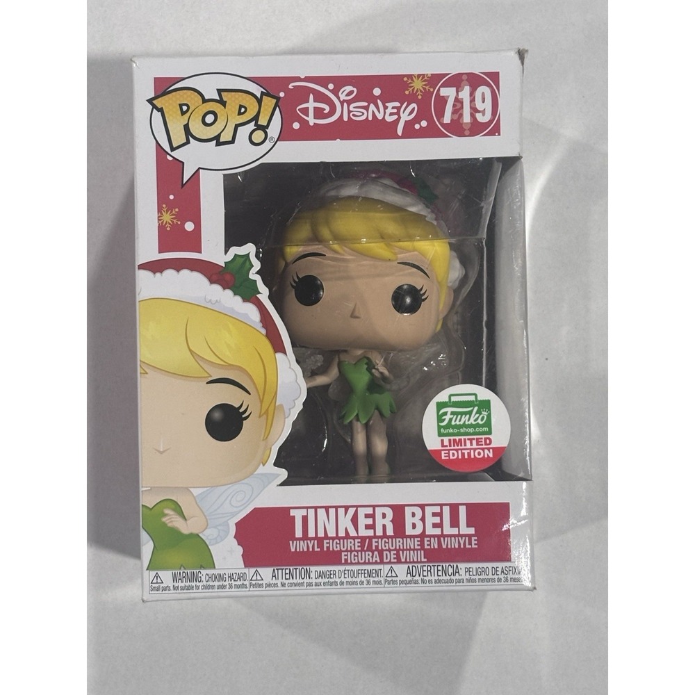 Disney Tinker Bell Funko Pop #719 Limited Edition Holiday Box Peter Pan Pixie